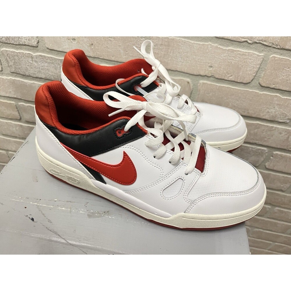 Nike Full Force Men’s Sz 10 Low White/Mystic Red/Black Sail FB1362-102
